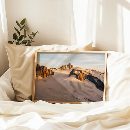 Aiguille du Midi Sunset Wall Art Print - Chamonix Landscape