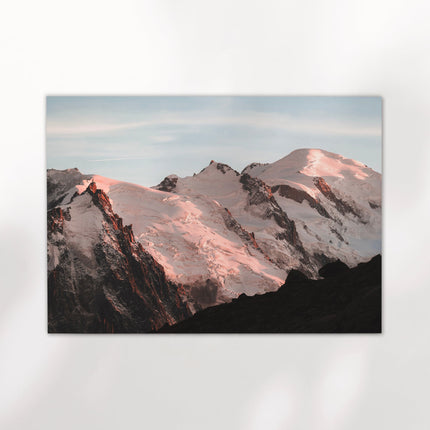 Mont Blanc Massif Sunset Wall Art - Chamonix Photography Print