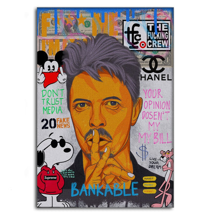 Andy Bowie - Leinwandbild Pop Art (Canvas) kaufen bei Linkreich – Jetzt entdecken!