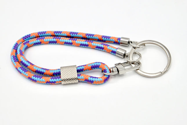 Schlüsselanhänger aus Seil mit Karabiner Coral Mix