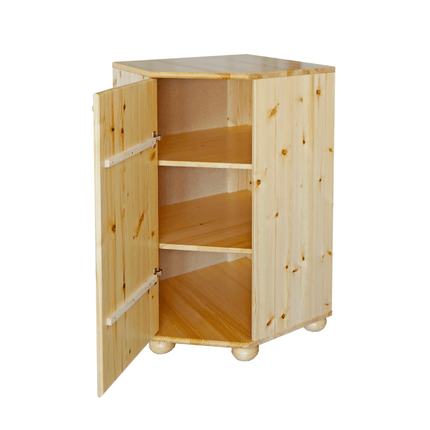 SEO. Anika Kiefer Massivholz Eck-Kommode | 100% Bio Kiefer - Natur Linkreich