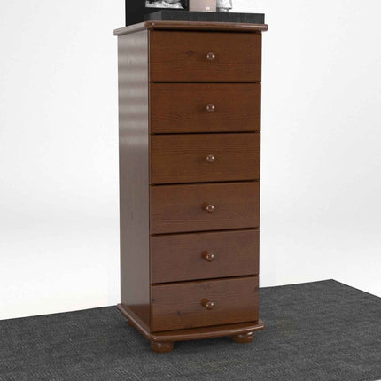 SEO. Anika Kiefer Massivholz Kommode | 6-Schubladen | 100% Bio Kiefer - Kolonial Linkreich