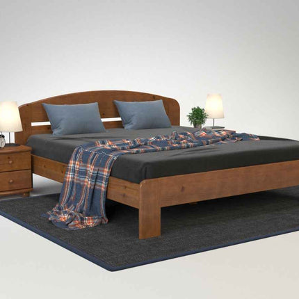 SEO. Anika Kieferbett aus Massivholz | 100% Bio-Bett aus Kiefernholz in Naturholz - 90 x 200 cm Linkreich