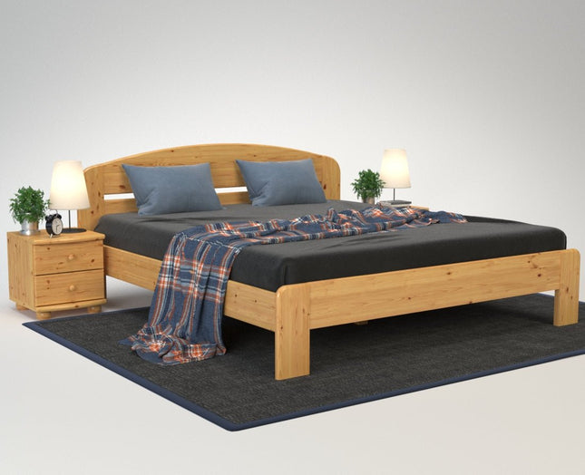 SEO. Anika Kieferbett | Massivholz | Naturholz | 100% Bio - Bett - 90 x 200 cm Linkreich