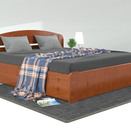 SEO. Anika Kieferbett mit Bettkasten | 100% Bio-Massivholz Bett inkl. Lattenrost - 90 x 200 cm Linkreich