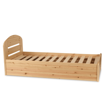 SEO. Anika Kieferbett mit Bettkasten | Massivholz Einzelbett | 100% Bio-Bett inkl. Lattenrost - 90 x 200 cm Linkreich