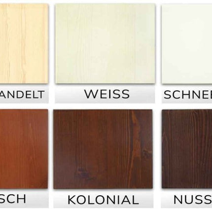SEO. Anika Kommode Sideboard | Anrichte | 2-Türig | 5-Schubladen | 100% Bio Kiefer Massivholz - Natur unbehandelt ohne Lack Linkreich