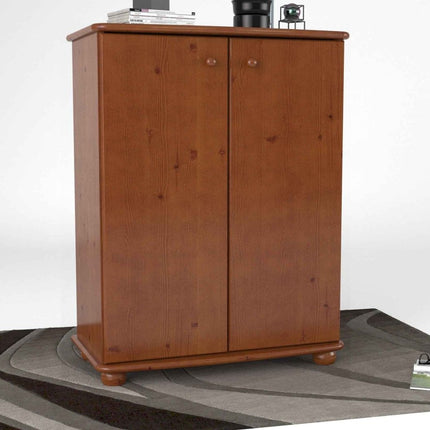 SEO. Anika Kommode Sideboard Bio Kiefer | 2-türig mit Kleiderstange | Nachhaltige Möbel - Kirsch Linkreich