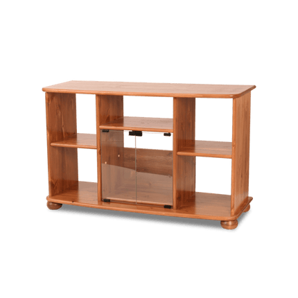 SEO. Anika TV - Schrank 125er x 77 hoch | 100% Bio Kiefer Massivholz - Natur Linkreich