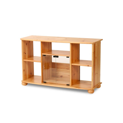 SEO. Anika TV - Schrank 125er x 77 hoch | 100% Bio Kiefer Massivholz - Natur Linkreich
