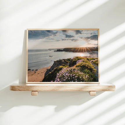 Annestown Beach Sunset, Ireland – Coastal Wall Art Print