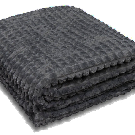 Wohndecke » Kuscheldecke » Decke Flanell in Waffeloptik » Tagesdecke 150x200cm