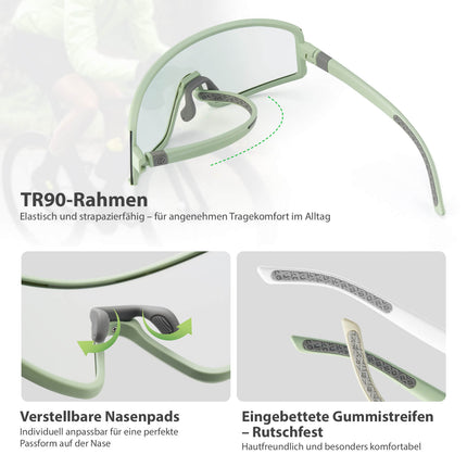 Anti - Beschlag Sonnenbrille Selbsttönend UV400 Schutz (Fahrradbrille) kaufen bei Linkreich – Jetzt entdecken!