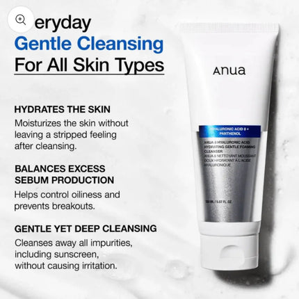 SEO. Anua 8 Hyaluronic Acid Gentle Foaming Cleanser 50 ml - Hyaluronic Acid+Panthenol Linkreich