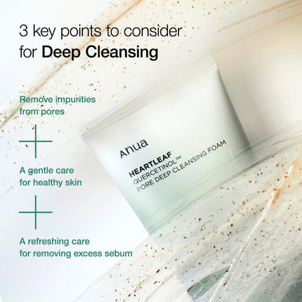 Anua Heartleaf Quercetinol Pore Deep Cleansing Foam 150 ml