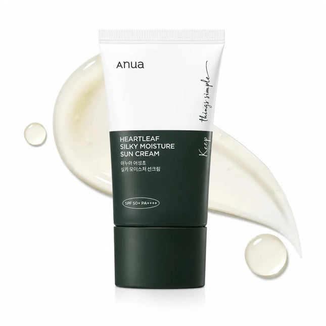 SEO. Anua Heartleaf Silky Moisture Sun Cream SPF 50+ PA++++ - Sun cream Linkreich