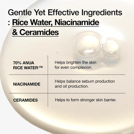 Anua Rice 70 Glow Milky Toner 250ml Gesichtswasser