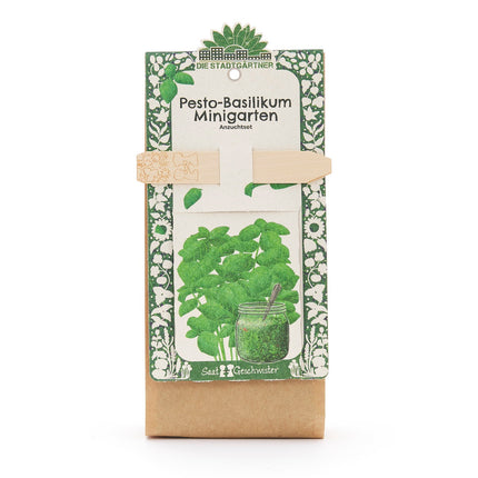 Anzuchtset – Minigarten BIO-Basilikum
