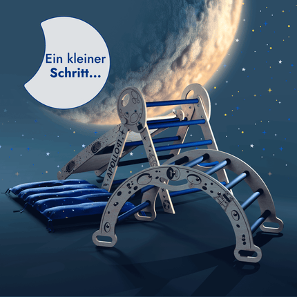 Apollo 4in1 Kletterset: Pikler - Dreieck, Kletterbogen, Rutschbrett und Kissen für kleine Kleinkind - Astronauten (4in1 Playsets) kaufen bei Linkreich – Jetzt entdecken!