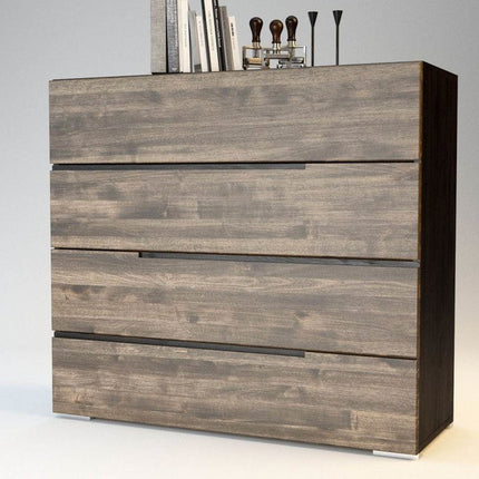 SEO. ARDEA Massivholz Kommode - Light - Wenge Linkreich