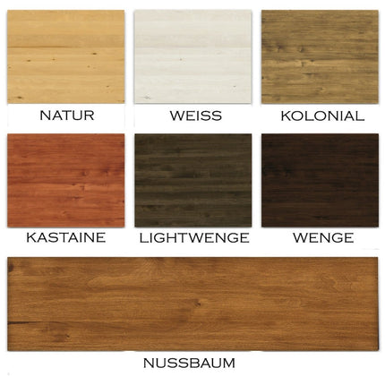 SEO. ARDEA Massivholzbett - Light - Wenge Linkreich