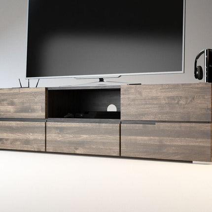 SEO. ARDEA TV - Sideboard/Longboard Massivholz Kommode - Wenge Linkreich