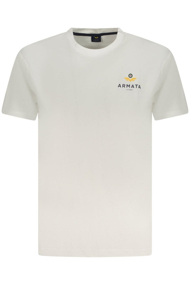 SEO. ARMATA DI MARE Kurzarm - T-Shirt Herren Weiss – 100% Baumwolle für Sommer - Weiß Linkreich