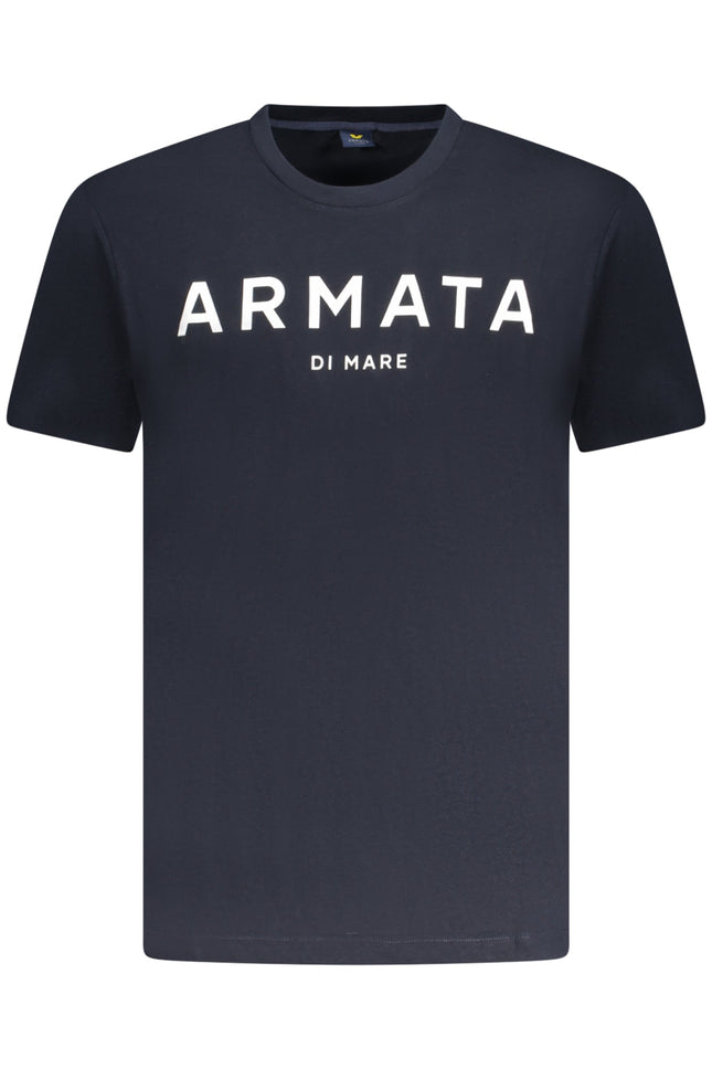 ARMATA DI MARE Kurzarm T-Shirt Herren Blau – Logo-Print aus Baumwolle