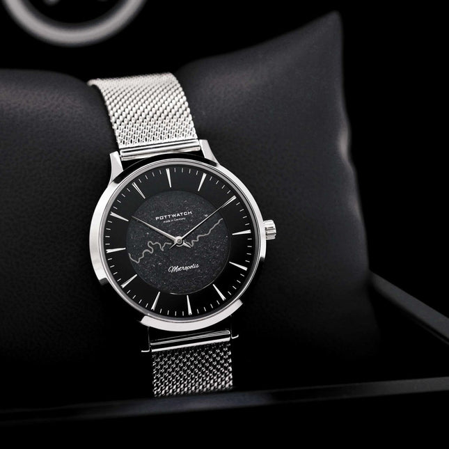 SEO. Armbanduhr Metropolis 34 Silber - Linkreich