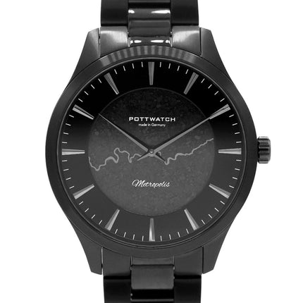 SEO. Armbanduhr Metropolis 42 schwarz - Linkreich