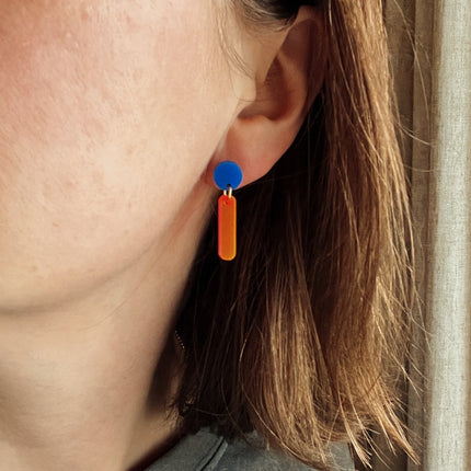 niemalsmehrohne x Kunstmuseum Basel Edition - neon lights Nr.2 - Ohrringe