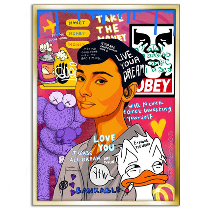 Audrey Hepburn II - Leinwandbild Pop Art (Canvas) kaufen bei Linkreich – Jetzt entdecken!