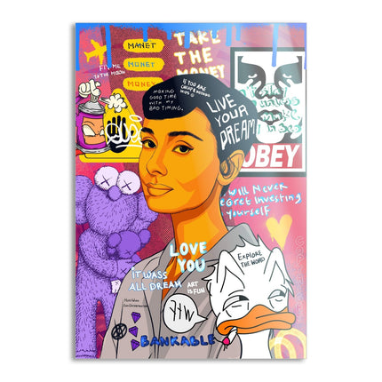 Audrey Hepburn II - Leinwandbild Pop Art (Canvas) kaufen bei Linkreich – Jetzt entdecken!