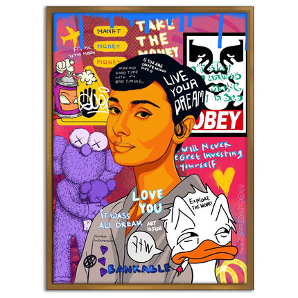 Audrey Hepburn II - Leinwandbild Pop Art (Canvas) kaufen bei Linkreich – Jetzt entdecken!