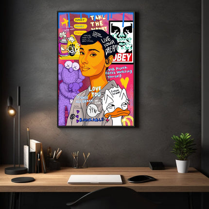 Audrey Hepburn II - Leinwandbild Pop Art (Canvas) kaufen bei Linkreich – Jetzt entdecken!