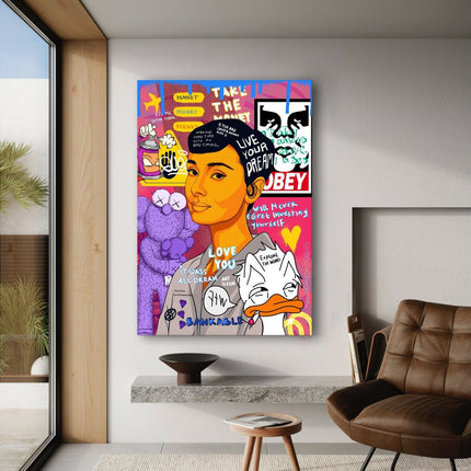 Audrey Hepburn II - Leinwandbild Pop Art (Canvas) kaufen bei Linkreich – Jetzt entdecken!