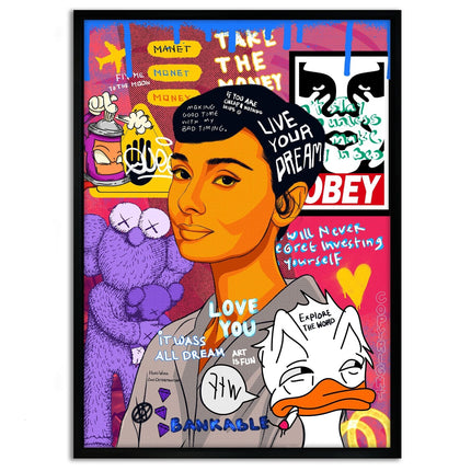 Audrey Hepburn II - Leinwandbild Pop Art (Canvas) kaufen bei Linkreich – Jetzt entdecken!