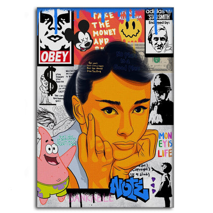 Audrey Hepburn - Leinwandbild Pop Art (Canvas) kaufen bei Linkreich – Jetzt entdecken!