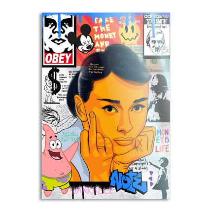 Audrey Hepburn - Leinwandbild Pop Art (Canvas) kaufen bei Linkreich – Jetzt entdecken!