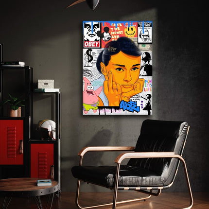 Audrey Hepburn - Leinwandbild Pop Art (Canvas) kaufen bei Linkreich – Jetzt entdecken!