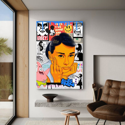 Audrey Hepburn - Leinwandbild Pop Art (Canvas) kaufen bei Linkreich – Jetzt entdecken!