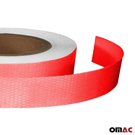 50M x 5cm Aufkleber Reflektor Selbstklebeband Streifen Reflektierende Rot