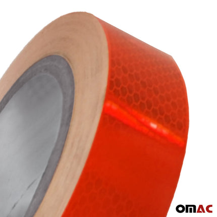 50M x 5cm Aufkleber Reflektor Selbstklebeband Streifen Reflektierende Rot