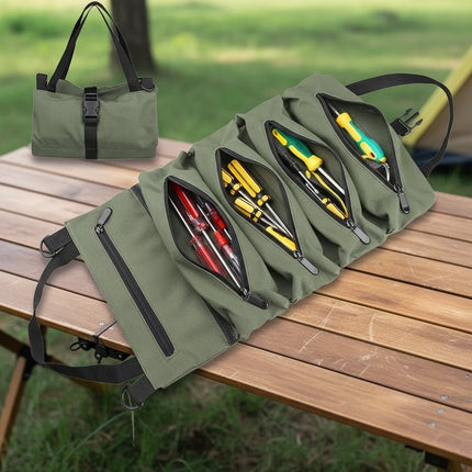 SEO. Aufrollbare Organizer Werkzeugtasche - Khaki Linkreich