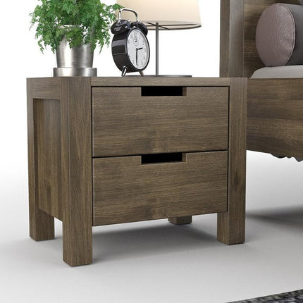 SEO. AURA Massivholz Nachttisch - Light - Wenge Linkreich