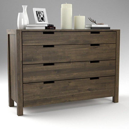 SEO. AURA Massivholz Schubladen Kommode - Light - Wenge Linkreich