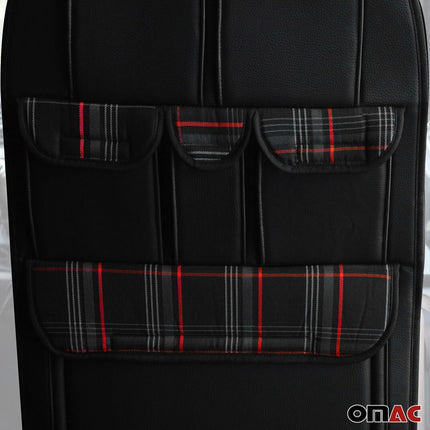 Autositz Organizer Rucksitztasche Organizer mit Tasche für VW T5 2003-2015 Rot