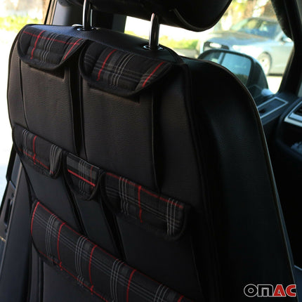 Autositz Organizer Rucksitztasche Organizer mit Tasche für VW T5 2003-2015 Rot