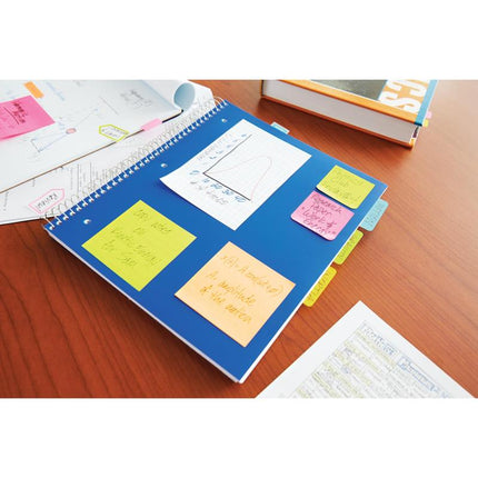 Post-it® Notes, Verschiedene Neonfarben, 38 mm x 51 mm, 100 Blatt/Block, 3 Blöcke/Packung, 100% PEFC, SGSCH-PEFC-COC-110078 | Packung (1 Set)