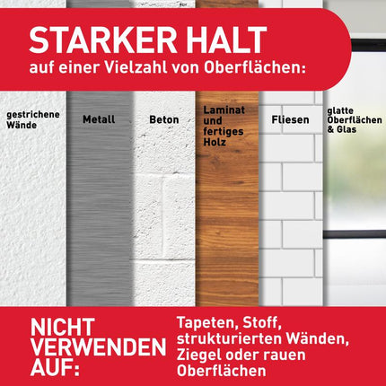 Command™ Mini-Haken, transparent, mit transparenten Strips, 17006CLR | Packung (1 Stück)